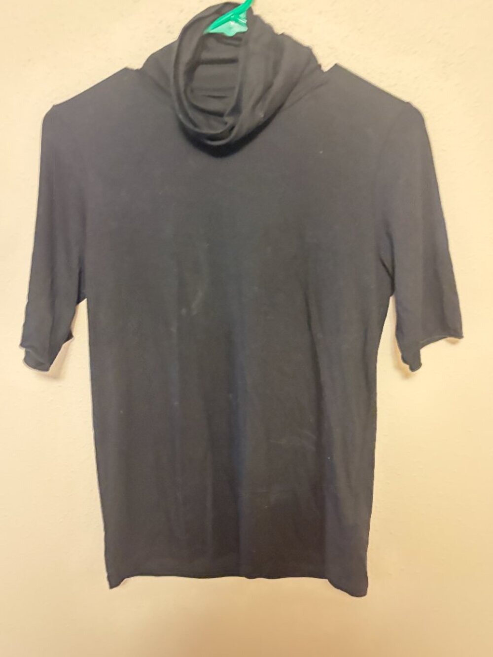 Majestic Filatures Soft Touch Elbow-Sleeve Turtleneck Size 3